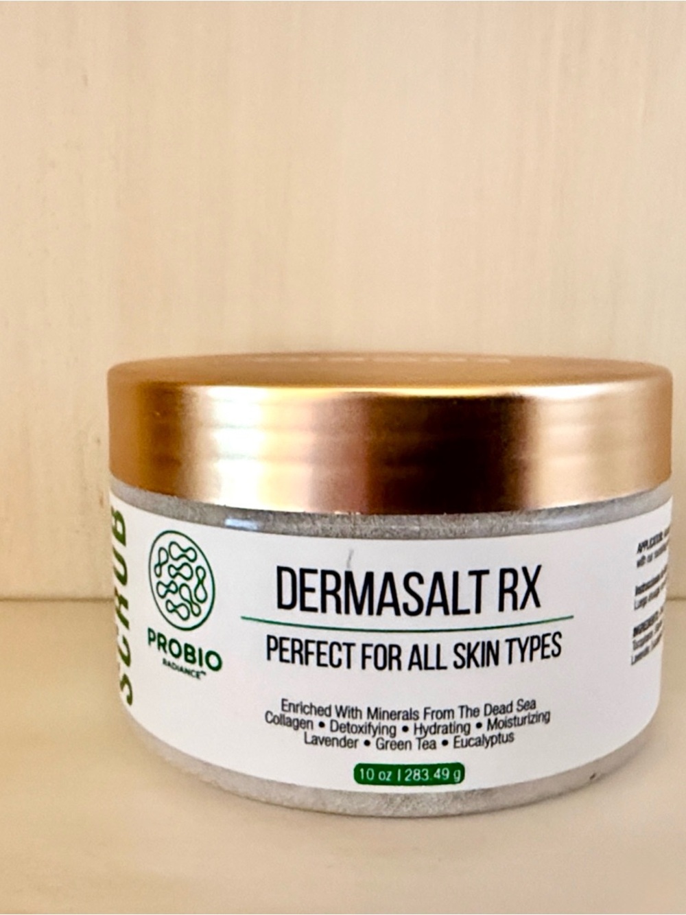 NEW ❇️ DERMASALT RX Dead Sea Salt Scrub 10 oz Mineral Enriched Body Scrub 🧖♀️✨